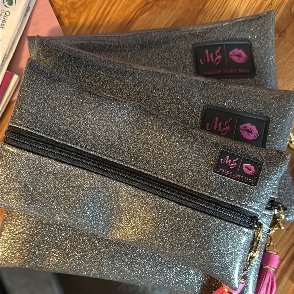 Makeup Junkie (2 small bags and 1 mini bag total) cosmetic cases